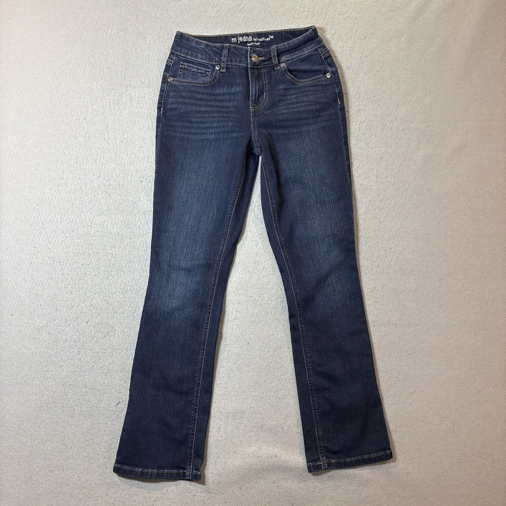 M Jeans by Maurices Classic Women 0 Short Blue Mid Rise Straight Stretch
